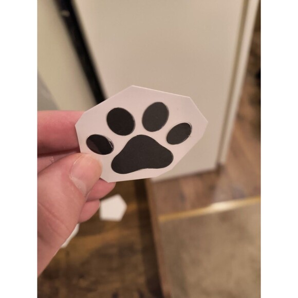 Dog Sleeping Sticker Decal Waterproof Paw Prints Puppy (Pack of 3) - Picture 6 of 10